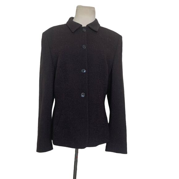 Rene Lezard brown 4 button jacket blazer size 42 US 10 - Picture 10 of 10